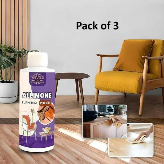Polish Furniture Cleaner & Shiner for Wood & Floor – 100 ml (Pack of 3)